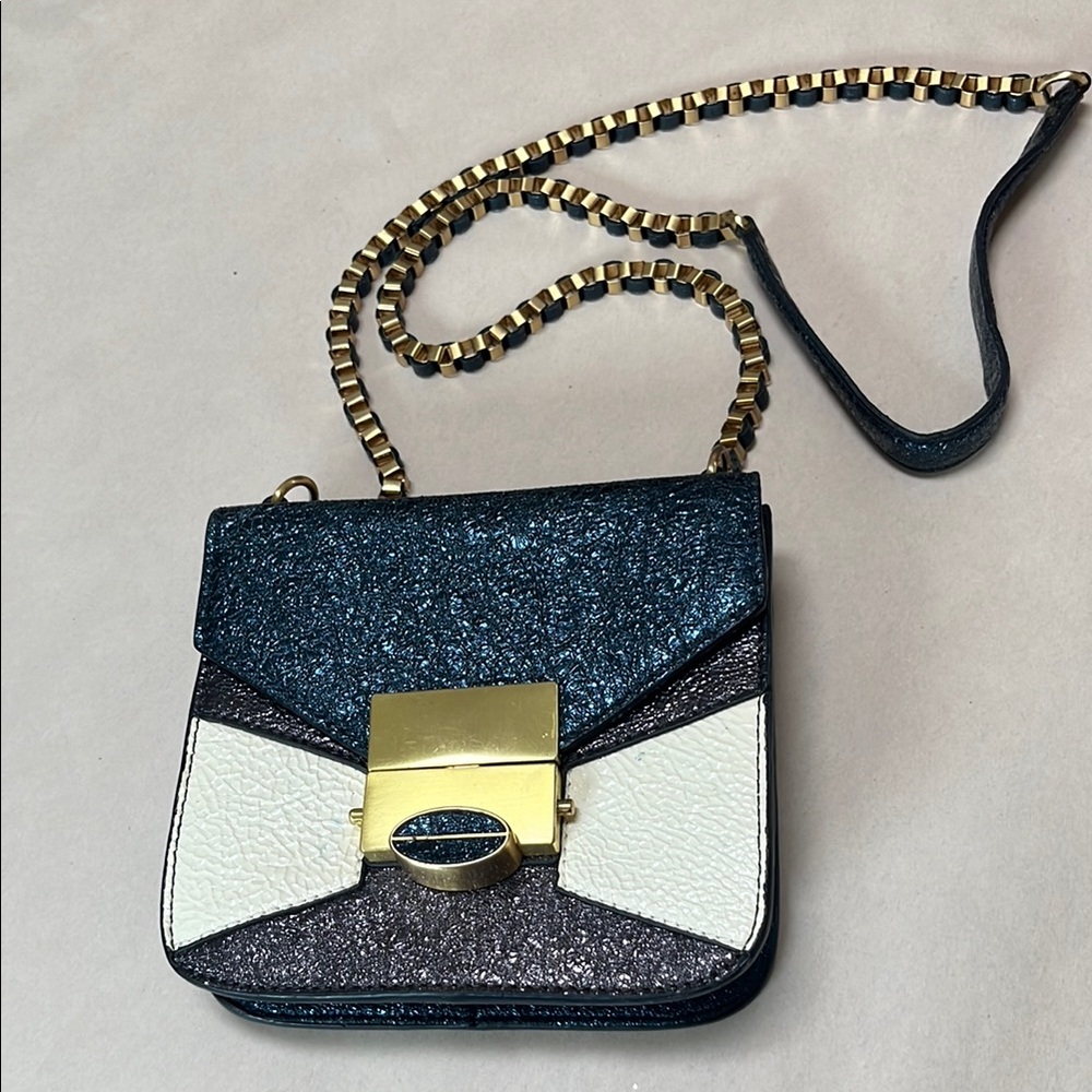Stylish Blue and White Women's Bag